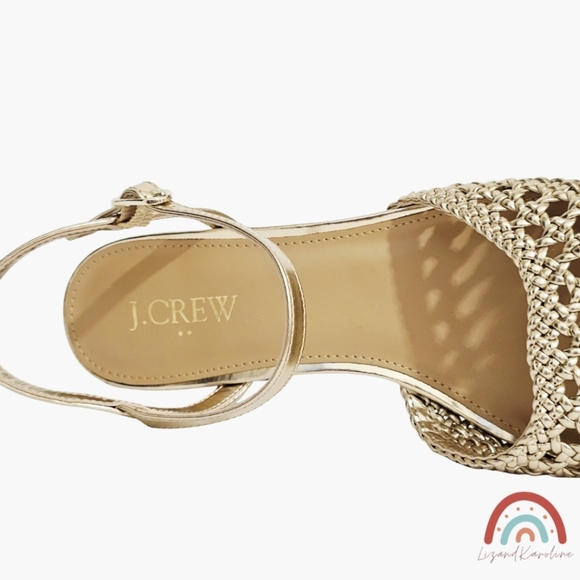 New! J. Crew Woven Heeled Sandals - Picture 11 of 16